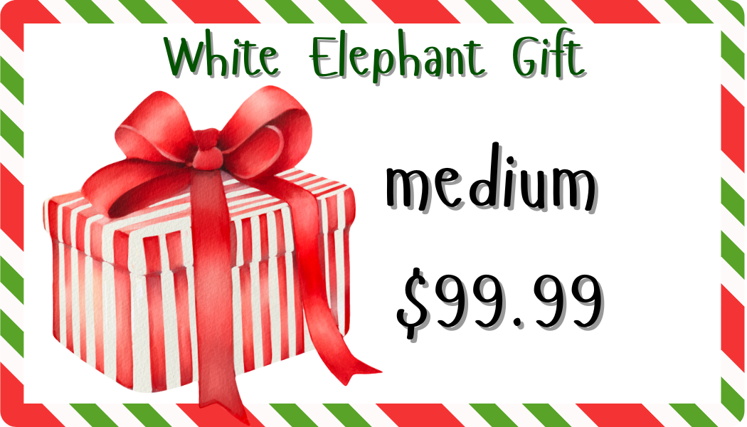 Medium White Elephant Gift
