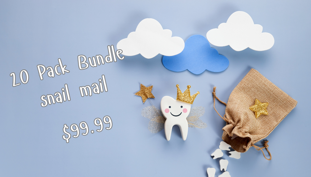 20 Pack Bundle Tooth Fairy Letters